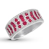 Thumbnail Image 0 of Le Vian Natural Ruby Band 3/8 ct tw Diamonds 14K Vanilla Gold