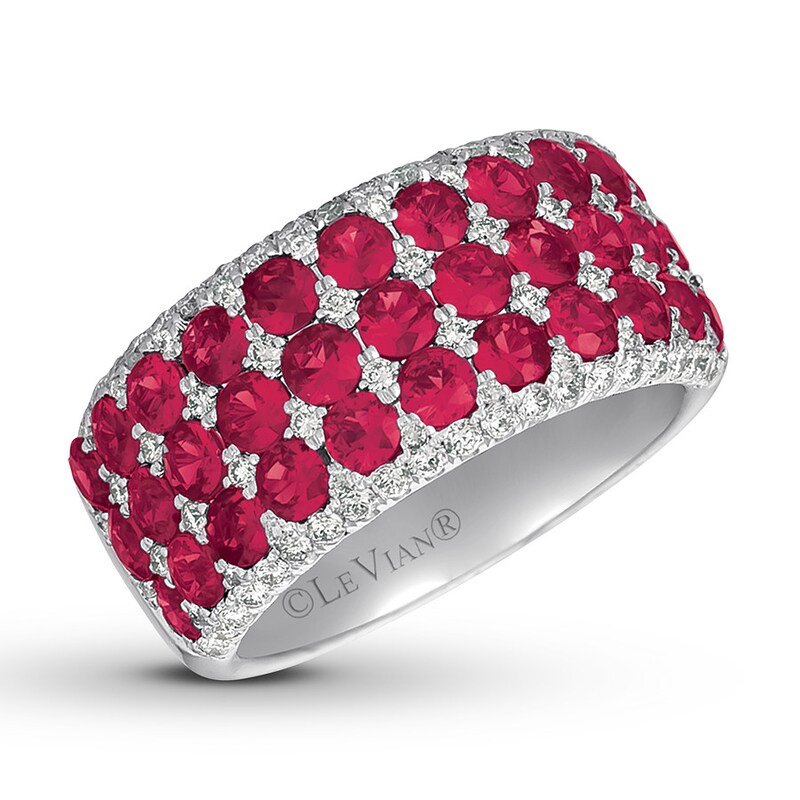 Le Vian Natural Ruby Ring 1/2 ct tw Diamonds 14K Vanilla Gold