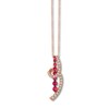 Thumbnail Image 0 of Le Vian Natural Ruby Necklace 1/2 carat tw Diamonds 14K Strawberry Gold