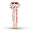 Thumbnail Image 2 of Natural Ruby Ring 1/4 carat tw Diamonds 14K Rose Gold