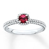 Thumbnail Image 0 of Stackable Ring Lab-Created Ruby Sterling Silver