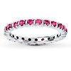 Thumbnail Image 0 of Stackable Ring Lab-Created Ruby Sterling Silver