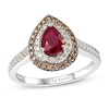 Le Vian Ruby Ring 3/8 ct tw Diamonds 14K Vanilla Gold