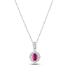 Thumbnail Image 0 of Le Vian Natural Ruby Necklace 1/6 ct tw Diamonds 14K Vanilla Gold
