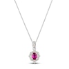 Thumbnail Image 1 of Le Vian Natural Ruby Necklace 1/6 ct tw Diamonds 14K Vanilla Gold