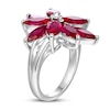 Thumbnail Image 2 of Lab-Created Ruby Ring Sterling Silver