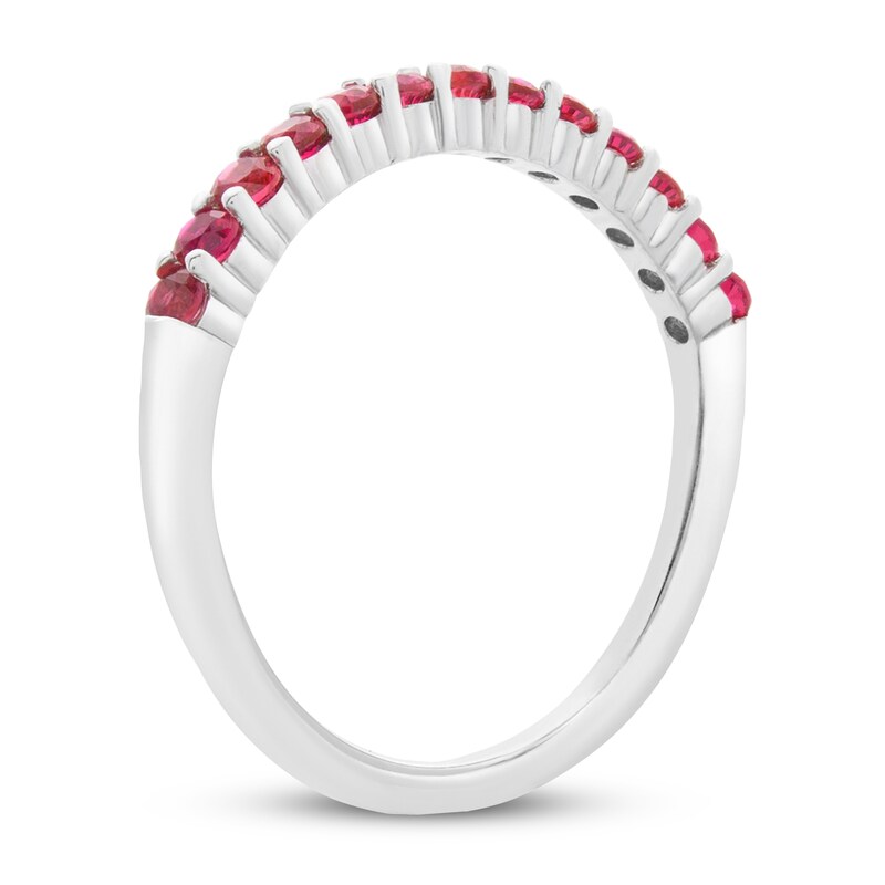 Main Image 2 of Lab-created Ruby Ring Sterling Silver