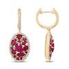 Thumbnail Image 1 of Effy Natural Ruby Earrings 1/3 ct tw Diamonds 14K Yellow Gold
