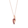 Thumbnail Image 1 of Le Vian Ruby Necklace 1/20 ct tw Diamonds 14K Strawberry Gold