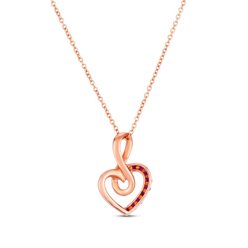 Le Vian Ruby Necklace 1/20 ct tw Diamonds 14K Strawberry Gold