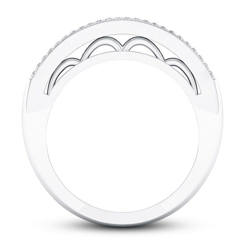 Ruby Ring 1/6 ct tw Diamonds 10K White Gold