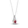 Thumbnail Image 0 of Le Vian Natural Ruby Necklace 1/2 ct tw Diamonds Platinum/18K Yellow Gold