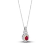 Thumbnail Image 1 of Le Vian Natural Ruby Necklace 1/2 ct tw Diamonds Platinum/18K Yellow Gold