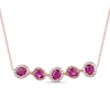 Thumbnail Image 1 of Le Vian Natural Ruby Necklace 1/4 ct tw Diamonds 14K Strawberry Gold