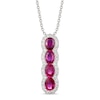 Thumbnail Image 1 of Le Vian Natural Ruby Necklace 1/4 ct tw Diamonds 14K Vanilla Gold