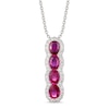 Thumbnail Image 0 of Le Vian Natural Ruby Necklace 1/4 ct tw Diamonds 14K Vanilla Gold