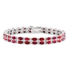 Thumbnail Image 1 of Natural Ruby Tennis Bracelet Sterling Silver