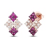 Thumbnail Image 1 of Le Vian Natural Ruby Earrings 3/8 ct tw Diamonds 14K Strawberry Gold