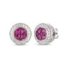 Thumbnail Image 1 of Le Vian Natural Ruby Stud Earrings 1/2 ct tw Diamonds 14K Vanilla Gold