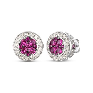 Le Vian Natural Ruby Stud Earrings 1/2 ct tw Diamonds 14K Vanilla Gold