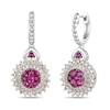Thumbnail Image 1 of Le Vian Natural Ruby Drop Earrings 7/8 ct tw Diamonds 14K Vanilla Gold