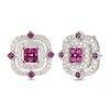 Thumbnail Image 1 of Le Vian Natural Ruby Earrings 7/8 ct tw Diamonds 14K Vanilla Gold