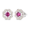 Thumbnail Image 1 of Le Vian Natural Ruby Stud Earrings 1/3 ct tw Diamonds 14K Vanilla Gold