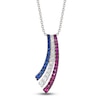 Thumbnail Image 1 of Le Vian Natural Sapphire & Natural Ruby Necklace 14K Vanilla Gold