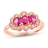 Thumbnail Image 1 of Le Vian Natural Ruby Ring 1/6 ct tw Diamonds 14K Strawberry Gold