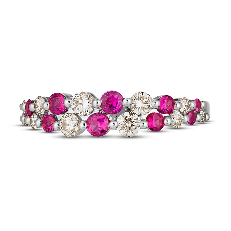 Main Image 2 of Le Vian Natural Ruby Ring 1/2 ct tw Diamonds 14K Vanilla Gold