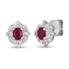 Thumbnail Image 0 of Le Vian Natural Ruby Earrings 1/4 ct tw Diamonds 14K Vanilla Gold