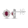 Thumbnail Image 1 of Le Vian Natural Ruby Earrings 1/4 ct tw Diamonds 14K Vanilla Gold