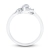 Thumbnail Image 2 of Diamond Engagement Ring 5/8 ct tw Marquise/Round 14K White Gold