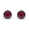 Thumbnail Image 2 of Natural Ruby Martini Stud Earrings 14K White Gold