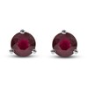 Thumbnail Image 1 of Natural Ruby Martini Stud Earrings 14K White Gold