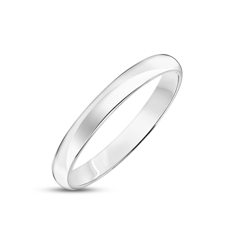 Main Image 2 of Polished Wedding Band 14K White Gold 3.0mm