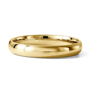 Polished Wedding Band 14K Yellow Gold 3.0mm