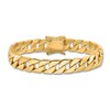 Men's Curb Link Bracelet 14K Yellow Gold 10.2mm 8"