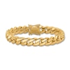 Thumbnail Image 1 of Men's Solid Curb Link Chain Bracelet 14K Yellow Gold 10.7mm 8.25"