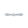 Thumbnail Image 2 of Pnina Tornai Diamond Anniversary Ring 5/8 ct tw Marquiese/ Round 14K White Gold