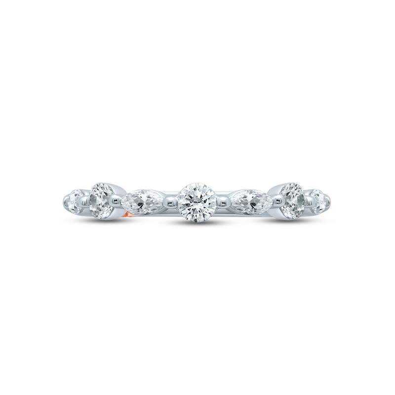 Main Image 3 of Pnina Tornai Diamond Anniversary Ring 5/8 ct tw Marquiese/ Round 14K White Gold