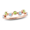 Thumbnail Image 1 of Juliette Maison Natural Peridot & Natural Aquamarine Ring 10K Rose Gold