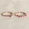Thumbnail Image 4 of Juliette Maison Natural Pink Tourmaline & Natural Rhodolite Garnet Ring 10K Rose Gold