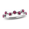 Thumbnail Image 1 of Juliette Maison Natural Rhodolite Garnet Ring 10K White Gold