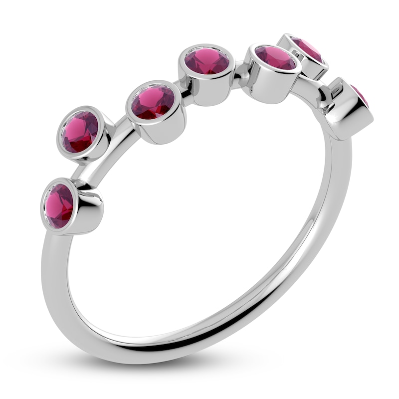 Main Image 2 of Juliette Maison Natural Rhodolite Garnet Ring 10K White Gold