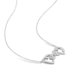 Thumbnail Image 1 of Diamond Heart Necklace 1/20 ct tw Round Sterling Silver 18"