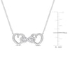 Thumbnail Image 2 of Diamond Heart Necklace 1/20 ct tw Round Sterling Silver 18"