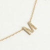 Thumbnail Image 5 of Juliette Maison Diamond Station Name Necklace 1/2 ct tw Round 10K Rose Gold
