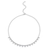 Thumbnail Image 1 of Shy Creation Diamond Necklace 2 ct tw Round/Pear 14K White Gold 18" SC55019851