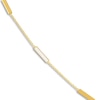 Thumbnail Image 2 of Bar Station Necklace White Enamel 14K Yellow Gold 18"